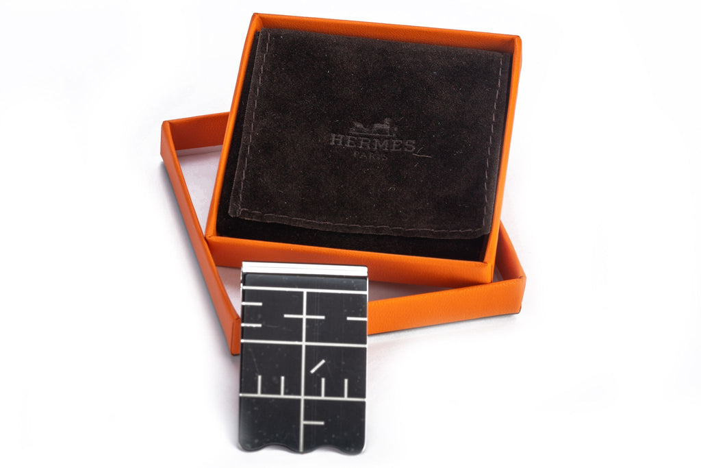 Hermes BNIB Palladium Money Clip