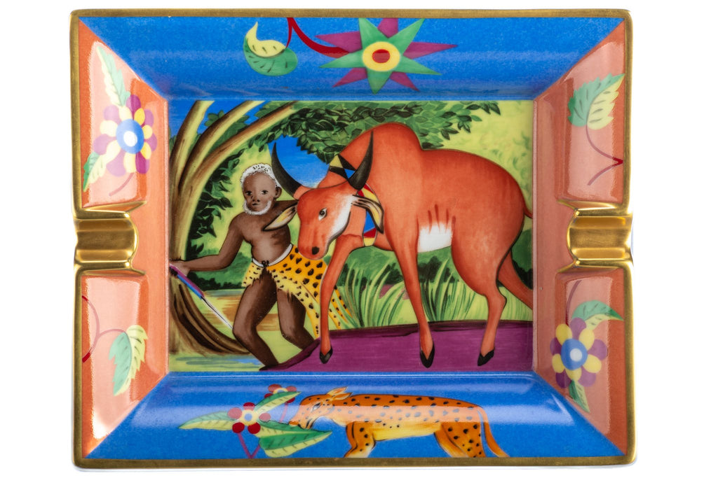 Hermes Jungle Porcelain Ashtray