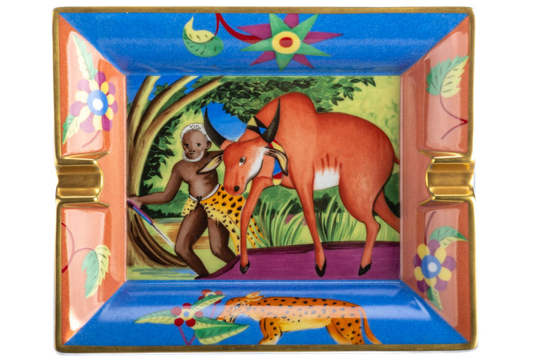 Hermes Jungle Porcelain Ashtray
