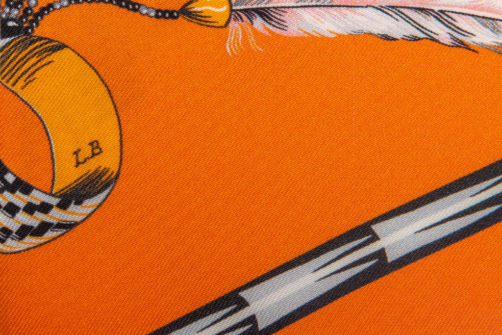 Hermès Coral Brazil Maxi Twilly Scarf BN