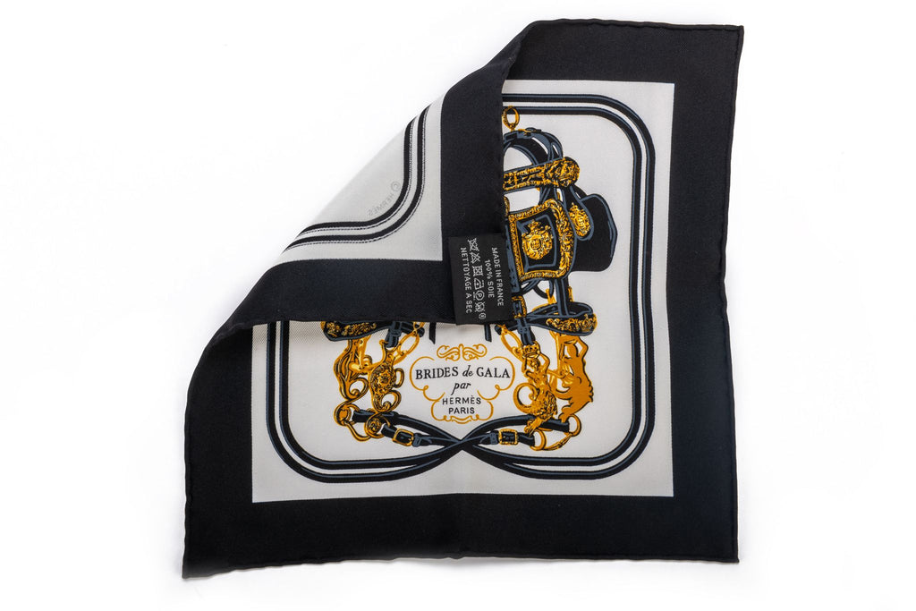 Hermes Brides De Gala Mini Silk Scarf 8"