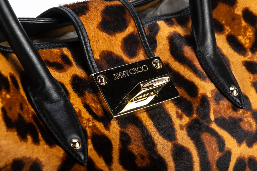 Jimmy Choo Cheetah Pony Hair Bag New