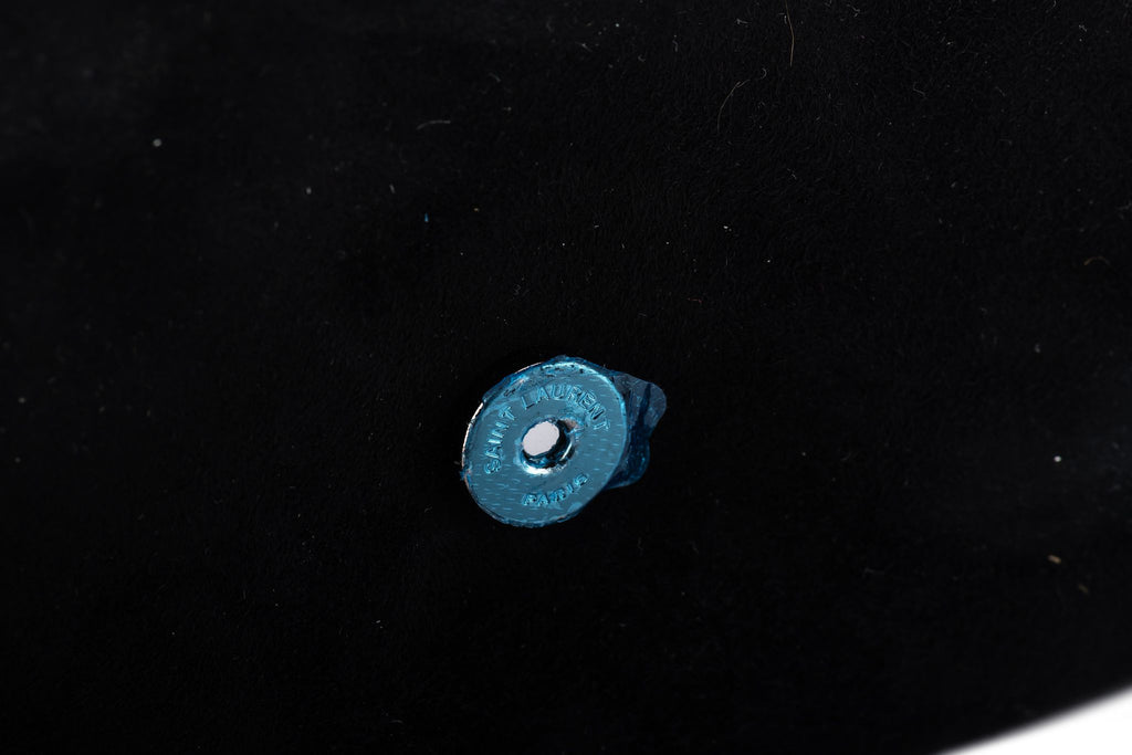 YSL BN Black Suede Sequins Cross Body