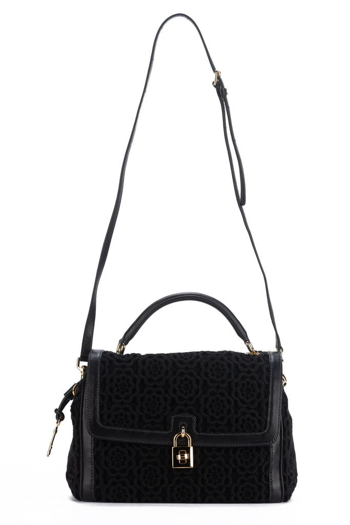 Dolce Gabbana New Black Macrame Bag