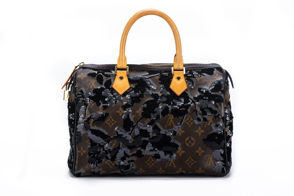 Vuitton Lim.Ed. Black Sequin Speedy Bag