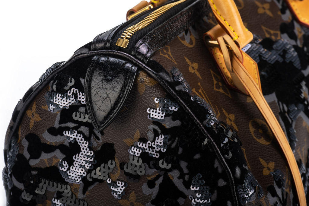 Vuitton Lim.Ed. Black Sequin Speedy Bag