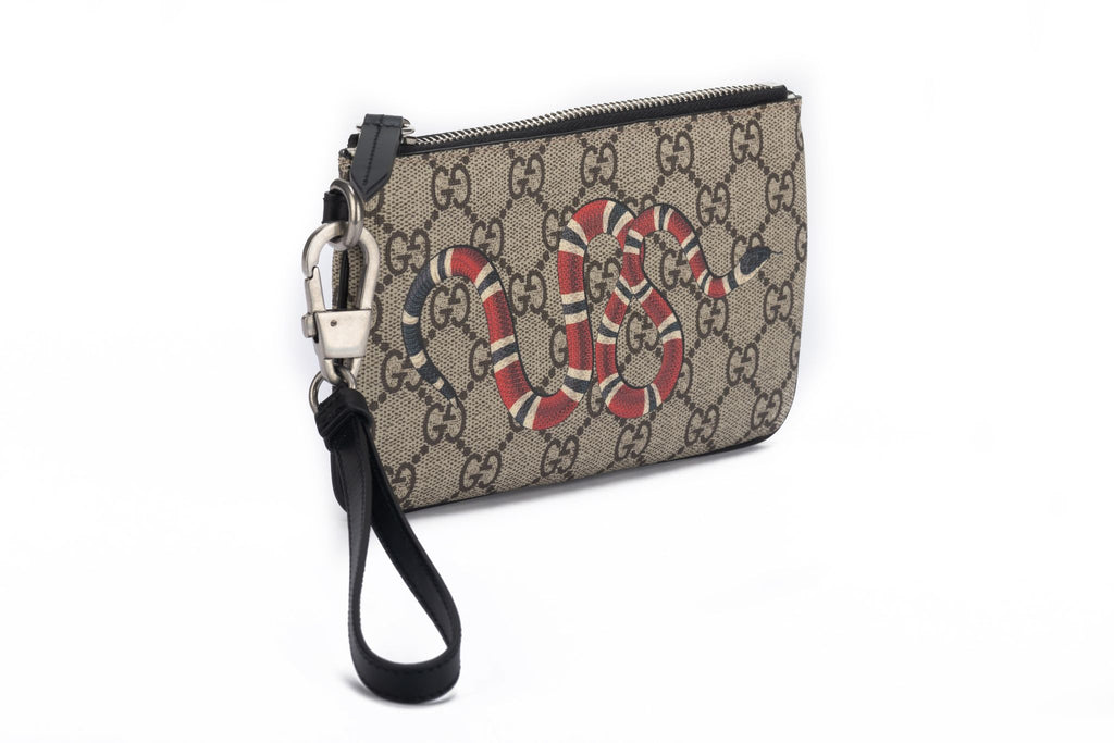 Gucci Lim.Ed. Monogram Snake Wristlet