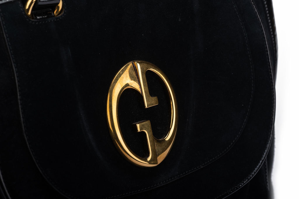 Gucci Vintage Oversize Suede Travel Bag