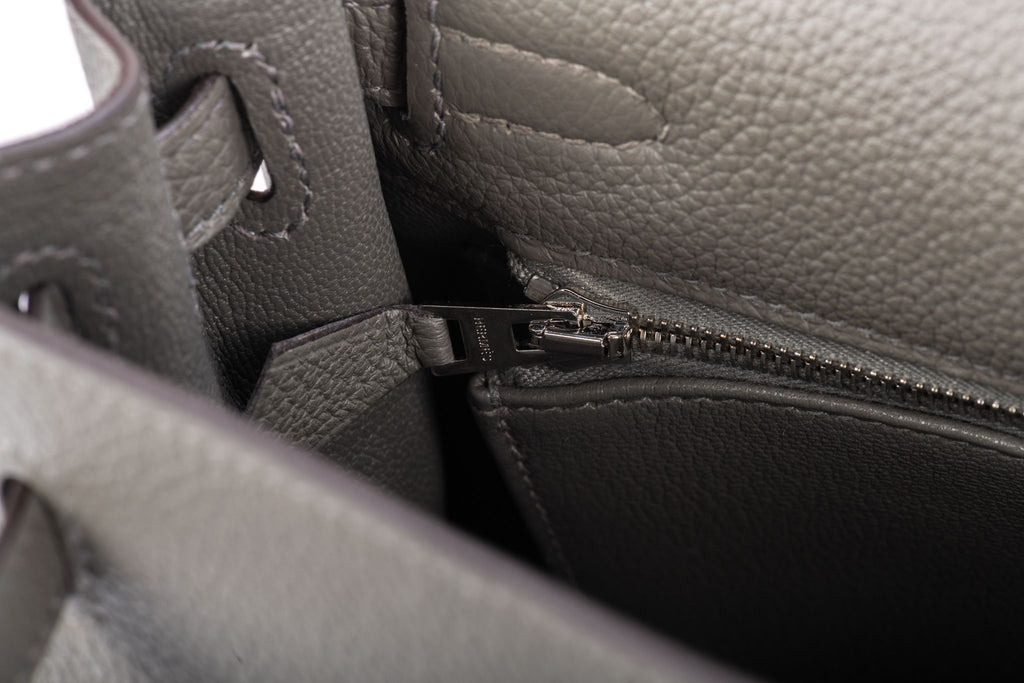 Hermes NIB Kelly 25 Retour Vert De Gris