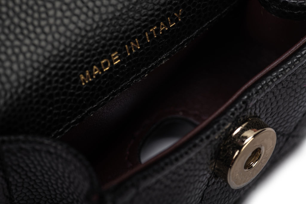 Chanel BNIB Black Caviar Air Pods Case