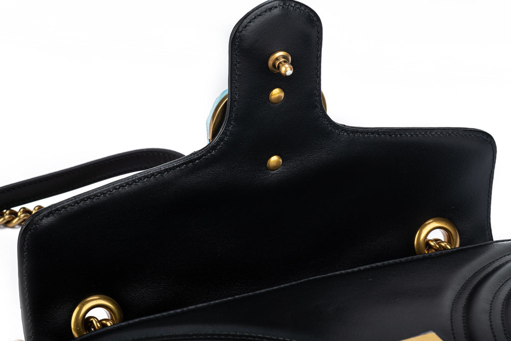 Gucci New Black Marmont Medium Bag