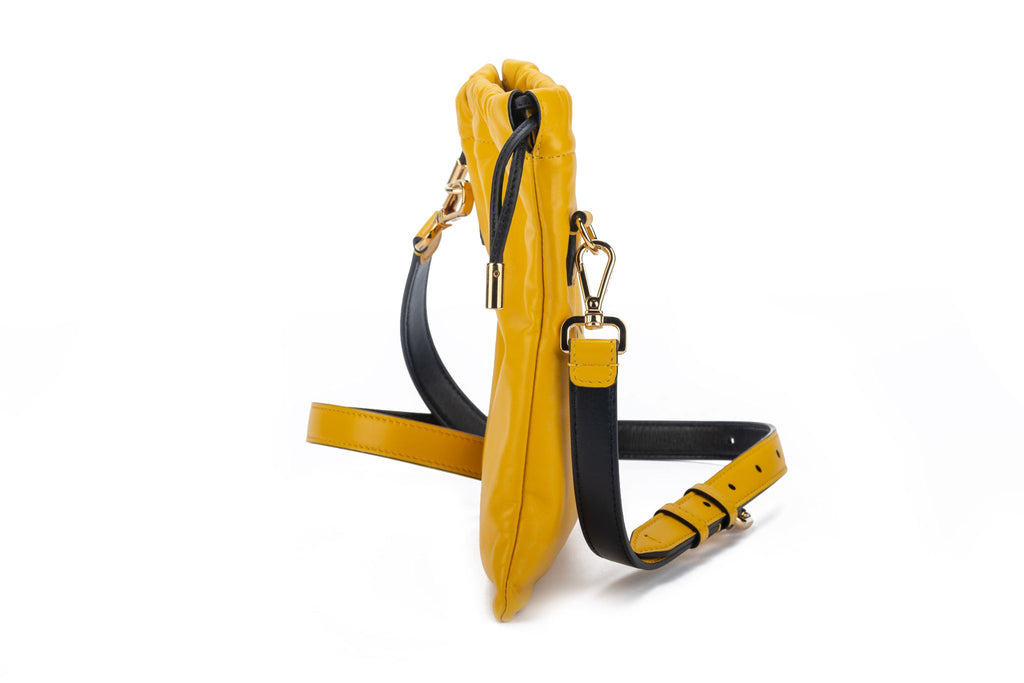 Fendi New Yellow Lambskin SM Crossbody