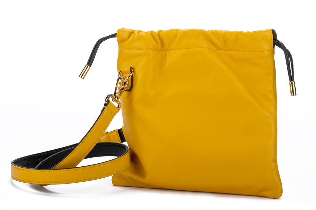 Fendi New Yellow Lambskin SM Crossbody