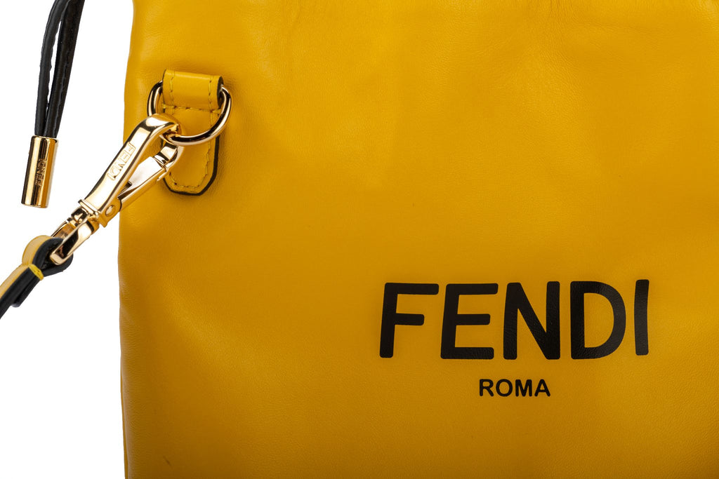 Fendi New Yellow Lambskin SM Crossbody