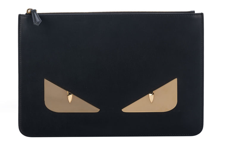 Fendi New Lim.Ed. Black Monster Clutch