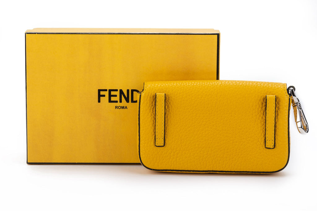 Fendi BNIB Yellow Micro Baguette