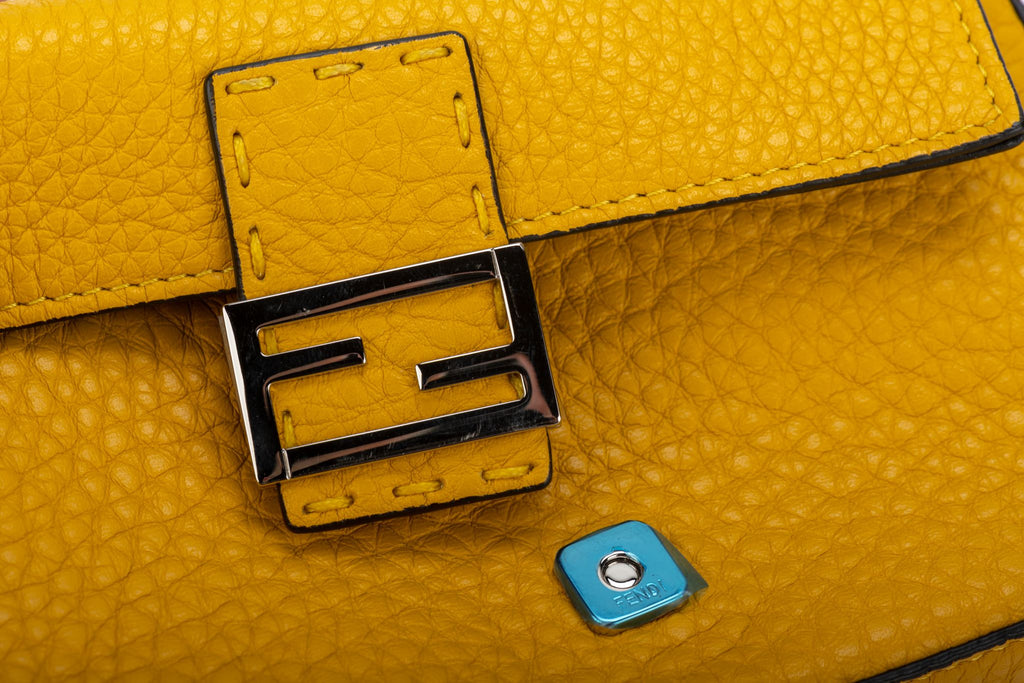 Fendi BNIB Yellow Micro Baguette