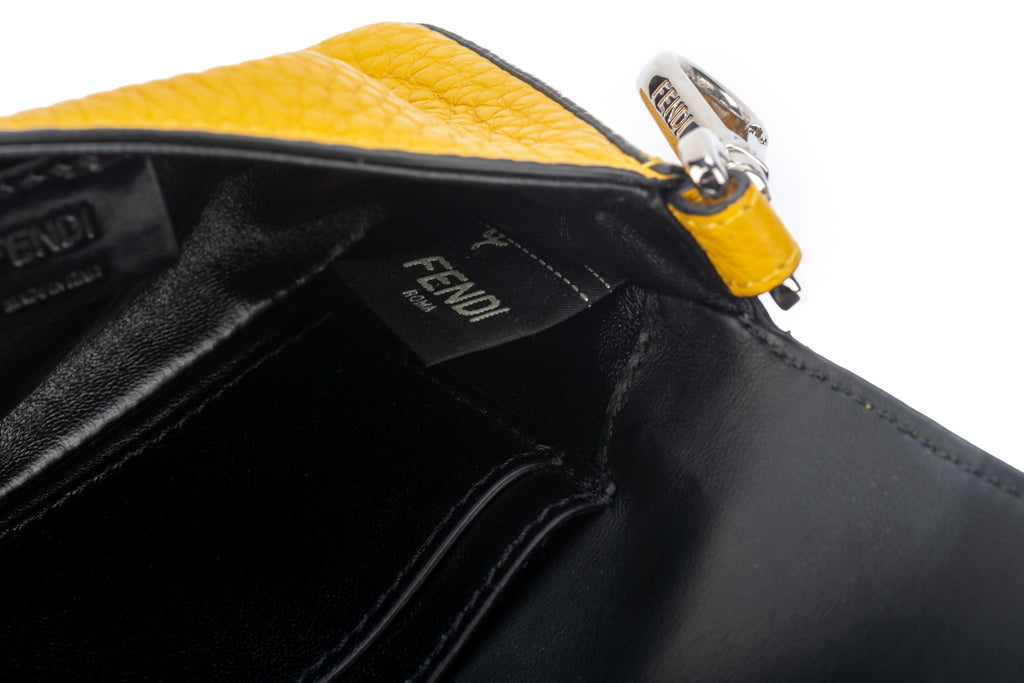 Fendi BNIB Yellow Micro Baguette