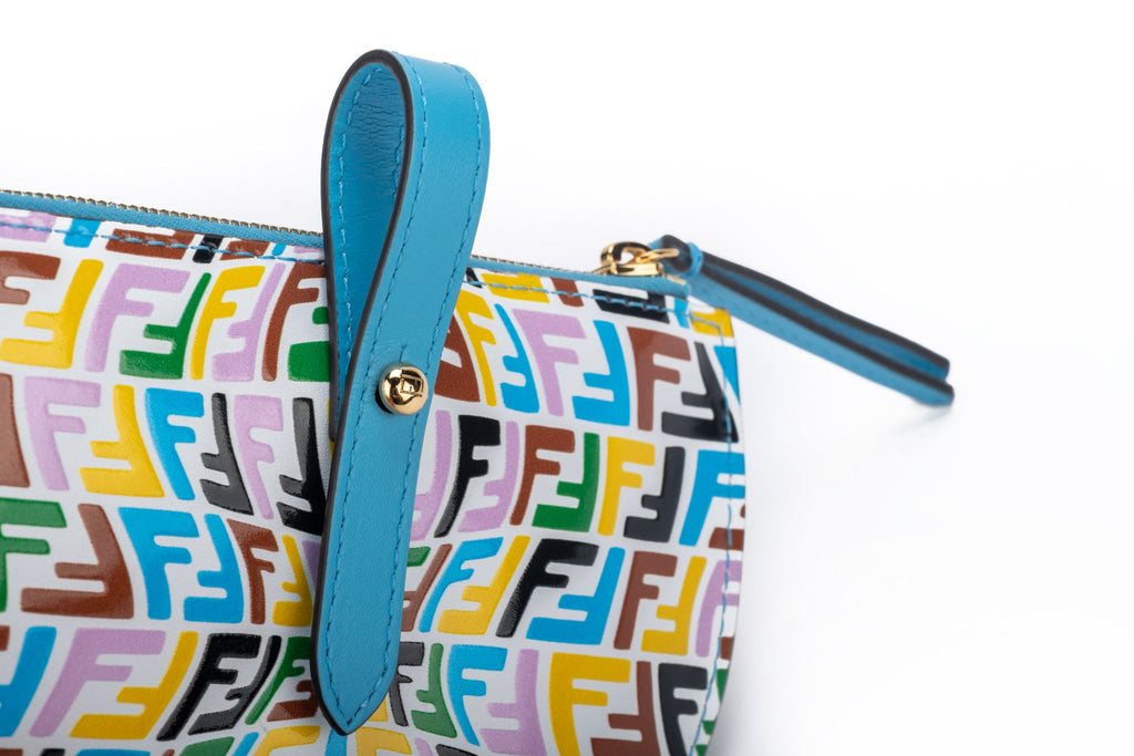 Fendi NIB Half Moon Color Coin Case