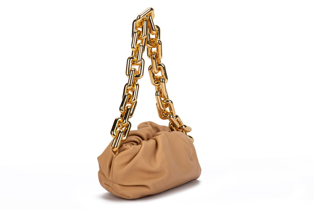 Bottega Veneta Almond Teen Chain Pouch