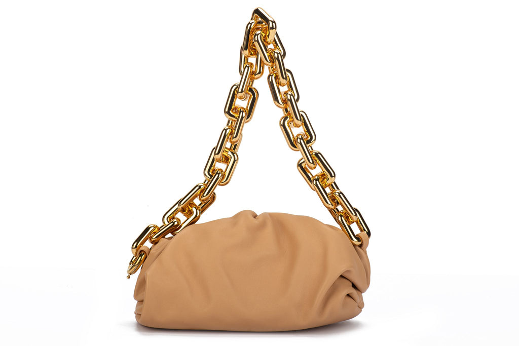 Bottega Veneta Almond Teen Chain Pouch