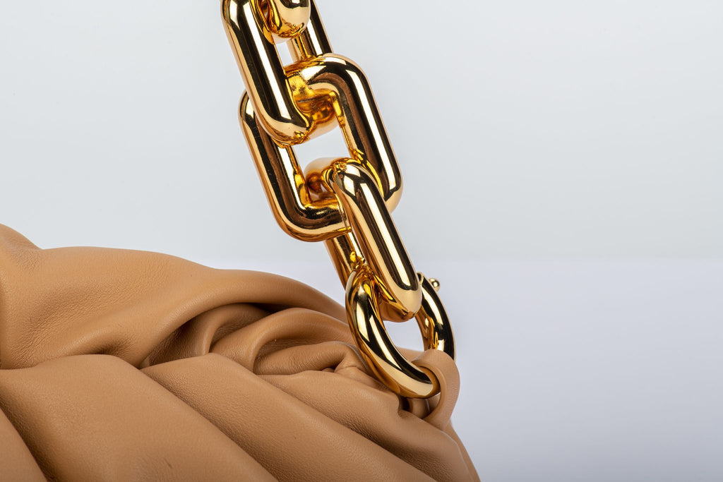 Bottega Veneta Almond Teen Chain Pouch