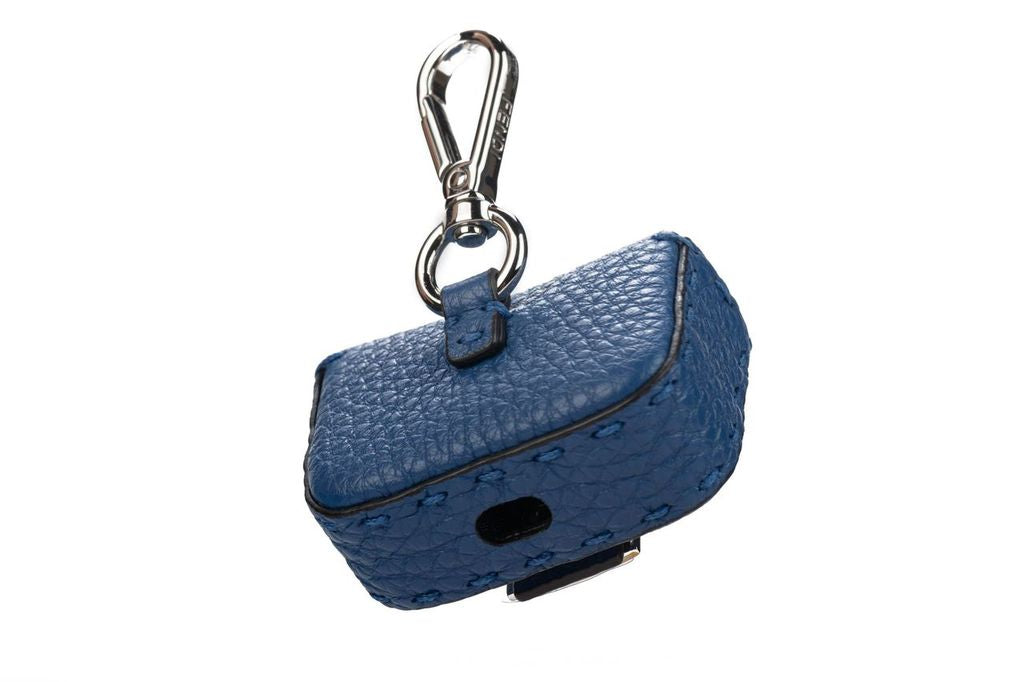 Fendi Micro Baguette Air Pods Case Blue