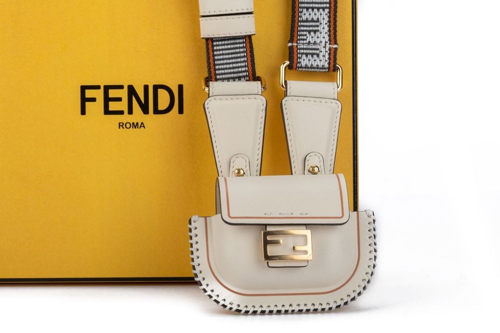 Fendi Micro Necklace Bag Nata BNIB