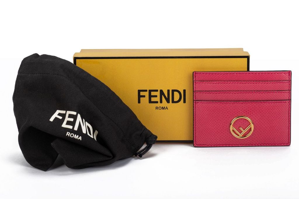 Fendi NIB Card Holder Pink