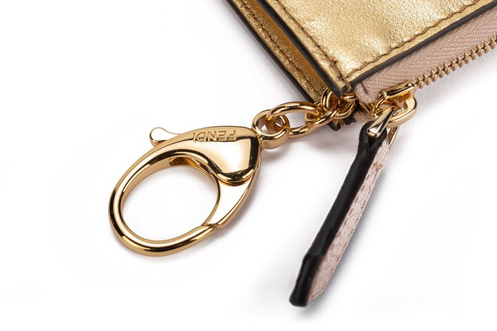 Fendi Card Case Powder Pink Gold