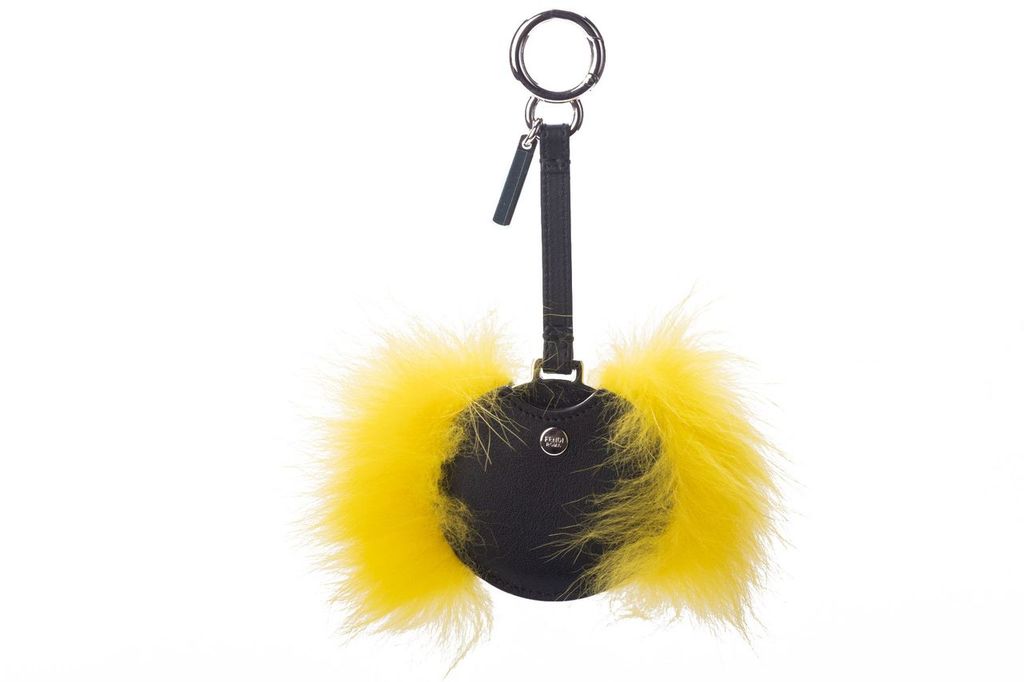 Fendi New Monster Key Ring Yellow