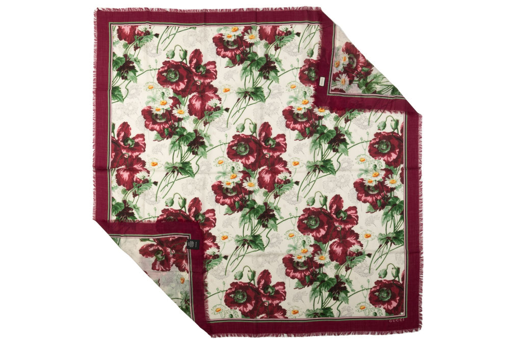 Gucci New Wool Flower Shawl
