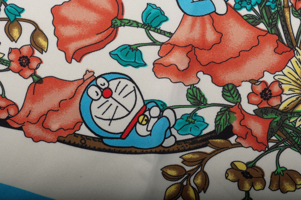 Gucci NEW LIm. Ed . Doraemon Silk Scarf