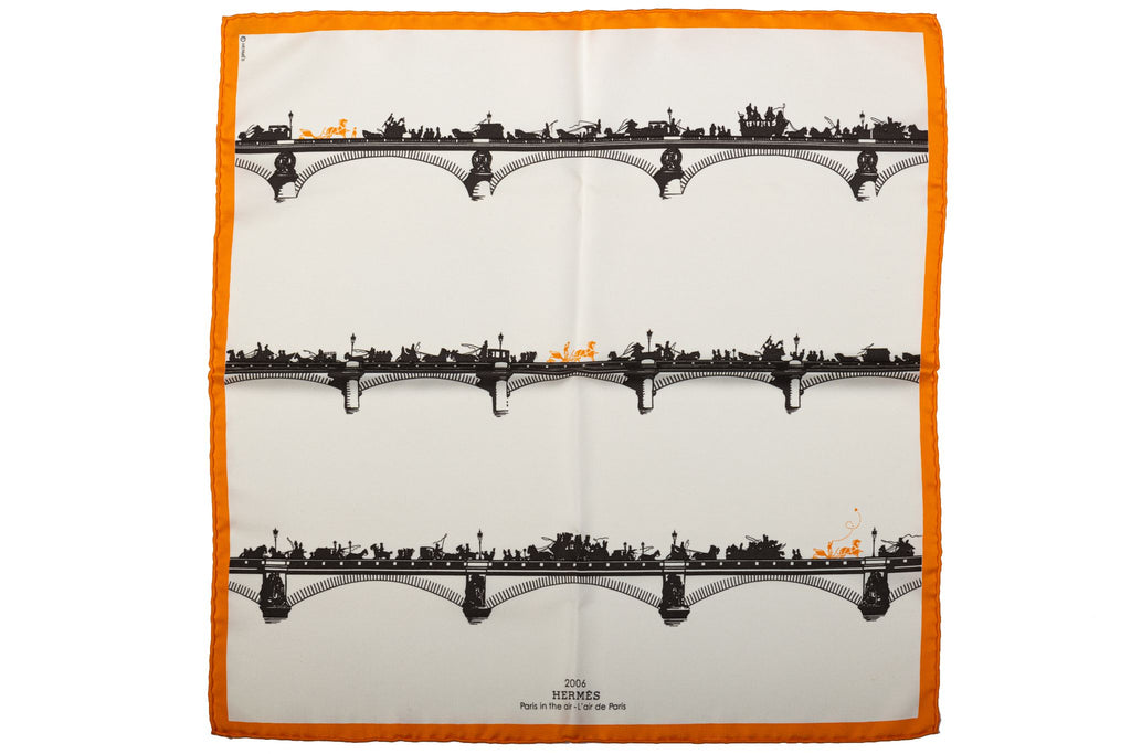 Hermès Le Ponts De Paris Silk Gavroche