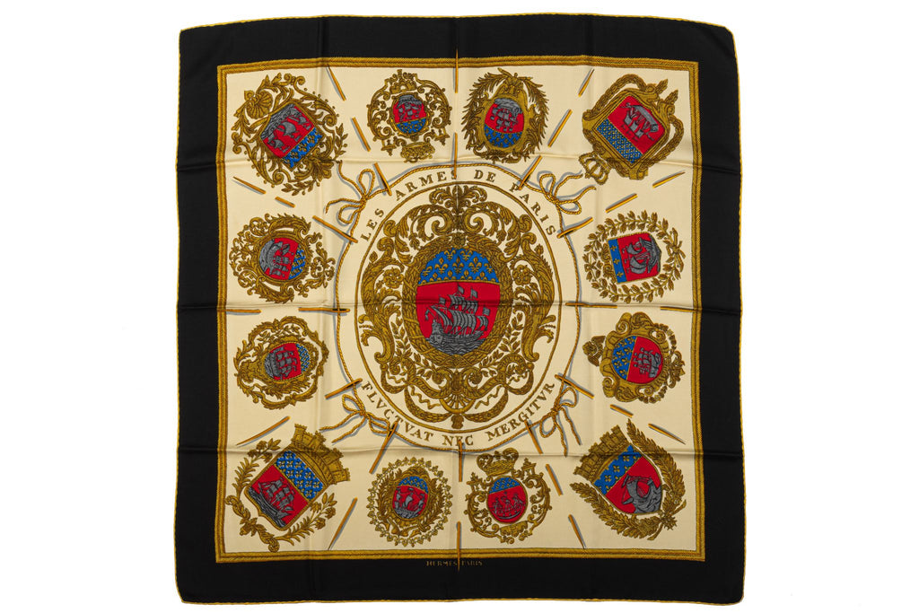 Hermes Preloved Les Armes De Paris Scarf