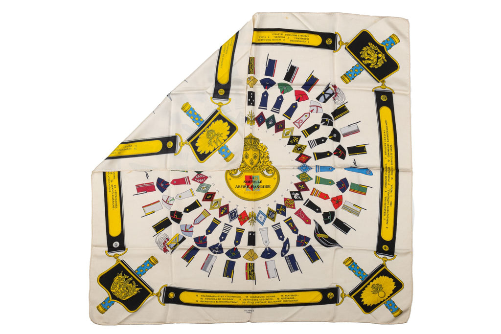 Hermès La Nouvelle Armee Francaise Scarf