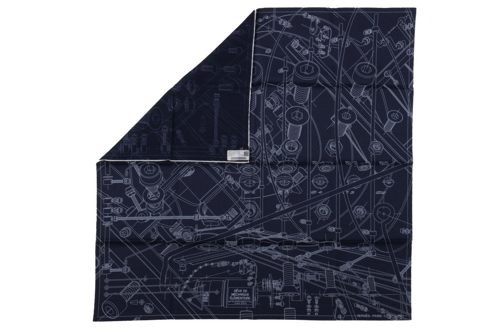 Hermes Reve de Mecanique Cotton Scarf