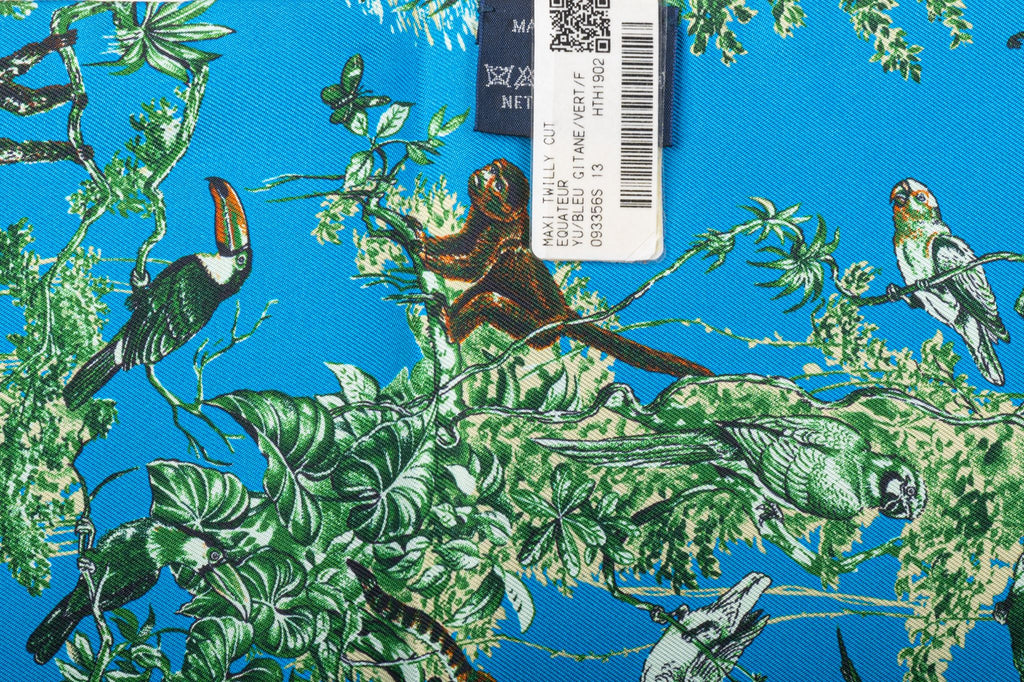 Hermès Turquoise Equateur Maxi Twilly