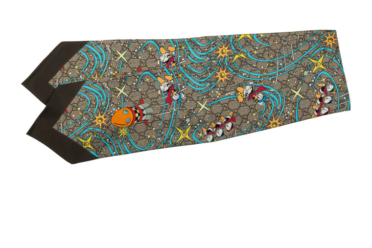Gucci X Disney Silk Monogram Ascot
