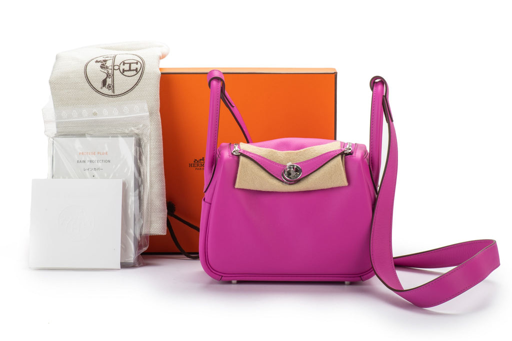 Hermes Mini Lindy Magnolia Swift BNIB