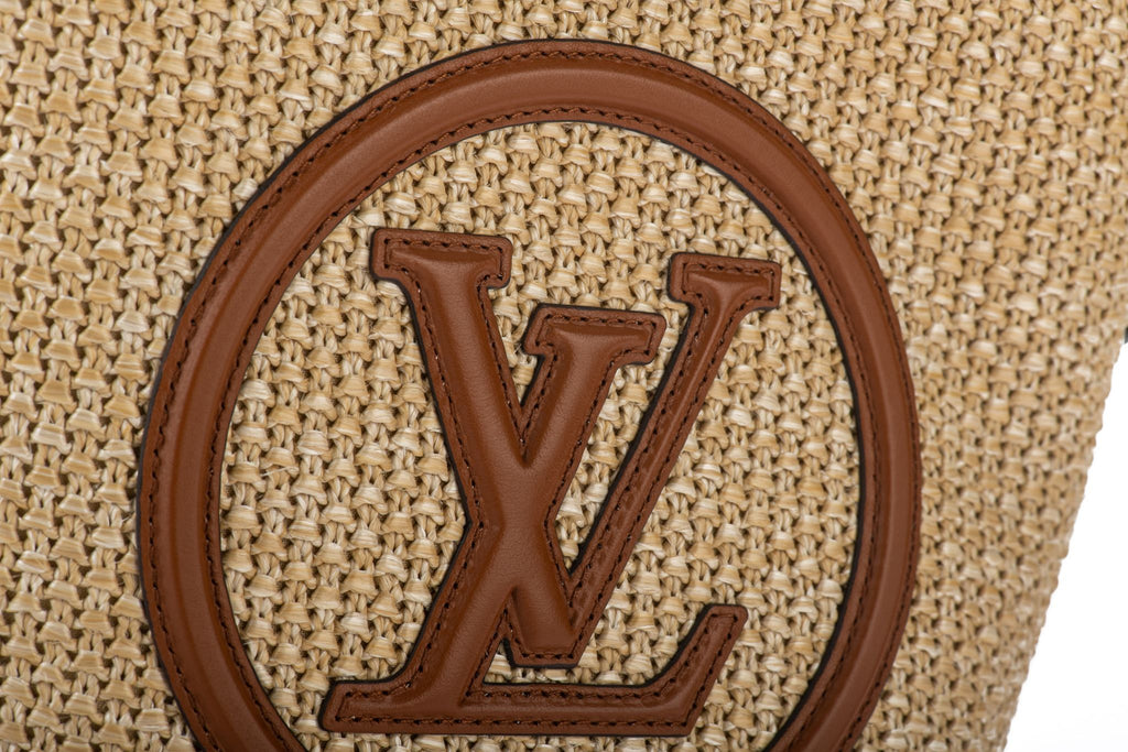 Vuitton BNIB Petit Raffia Bucket Caramel