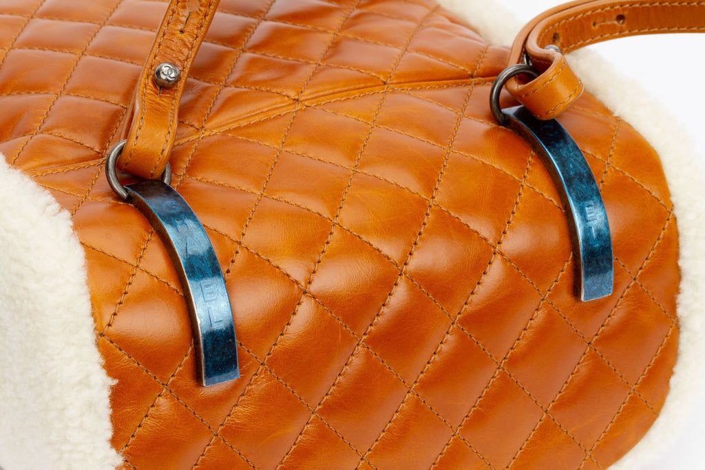 Chanel New Shearling Brown Backpack