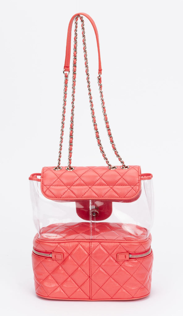 Chanel Pink Pvc Shoulder Tote Bag