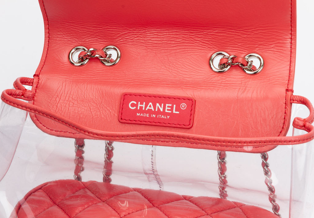 Chanel Pink Pvc Shoulder Tote Bag