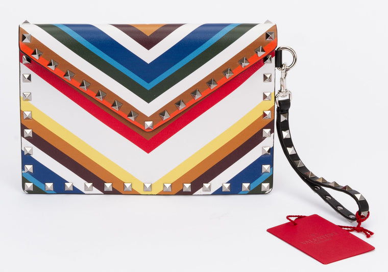 Valentino NIB Rock Stud Wristlet Clutch