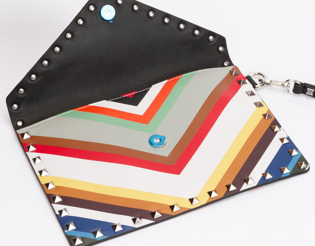 Valentino NIB Rock Stud Wristlet Clutch