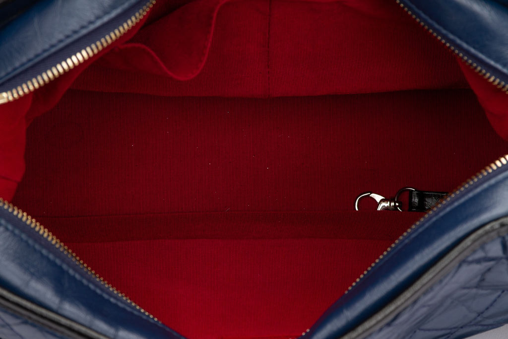 Chanel Large Blue Black Gabrielle Bag