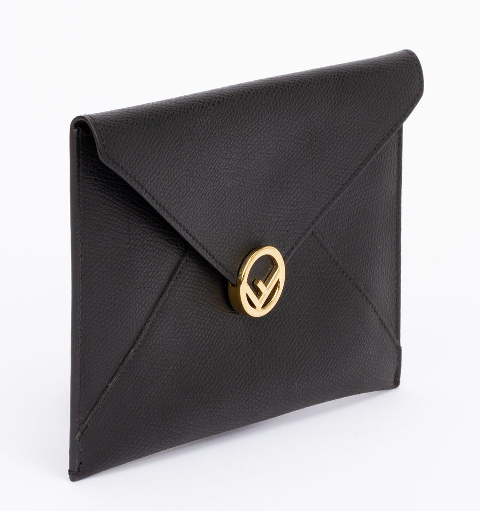 Fendi Envelope Pouch Black Medium