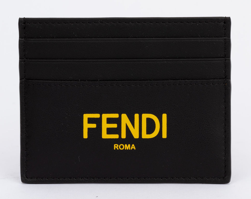 Fendi NIB Black Credit Card Case