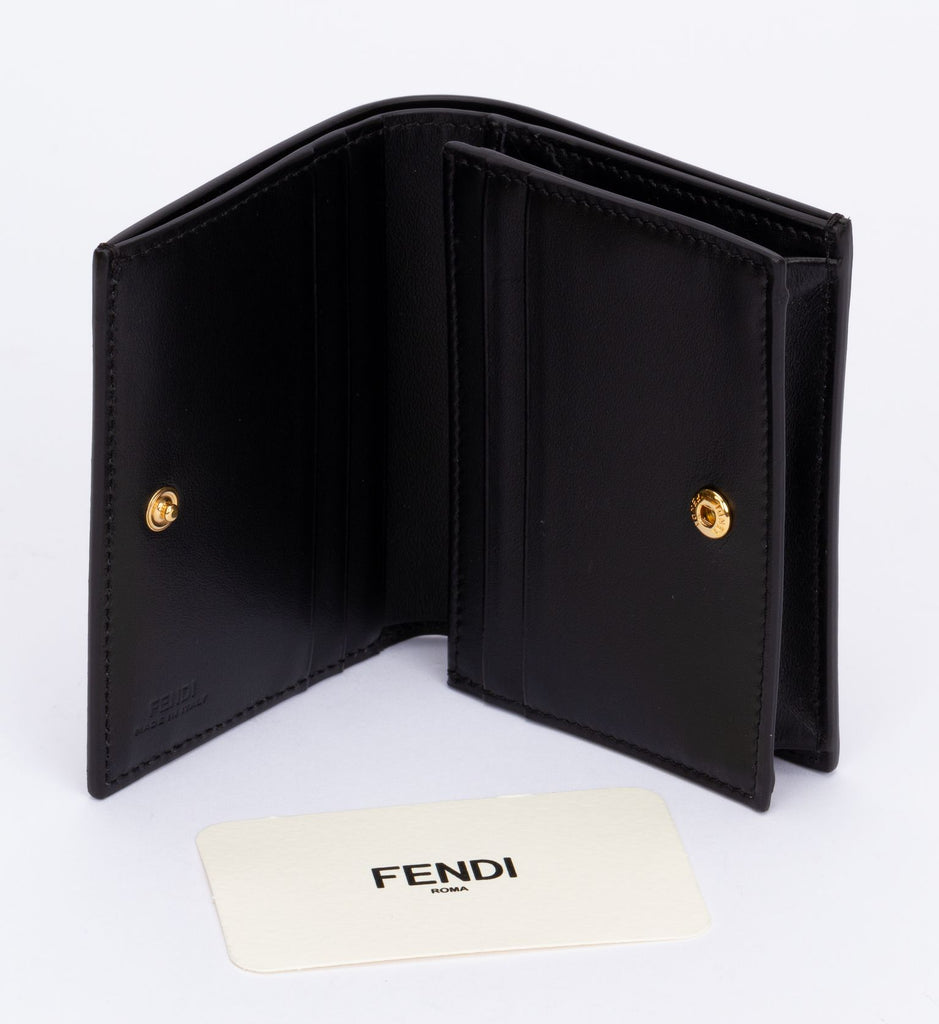 Fendi BNIB Togo Wallet Black